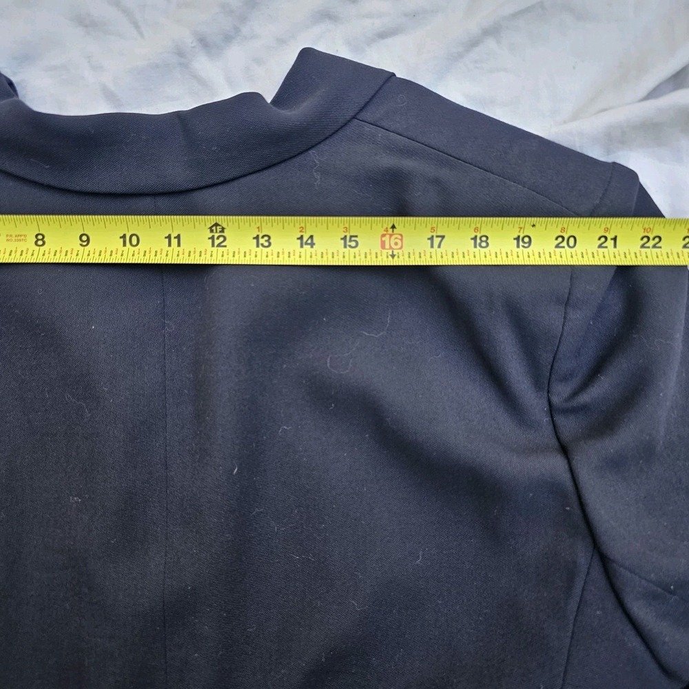 Vintage Ralph Lauren Navy Wool Blazer Crest Gold Buttons Womens Size 24 - Picture 9 of 12